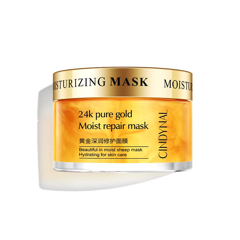 120G 24K Golden Face Cream Collagen Moisturizer Moisturizing Cream Sleeping Mask Firming Nourishing Hydrating Face Skin Care