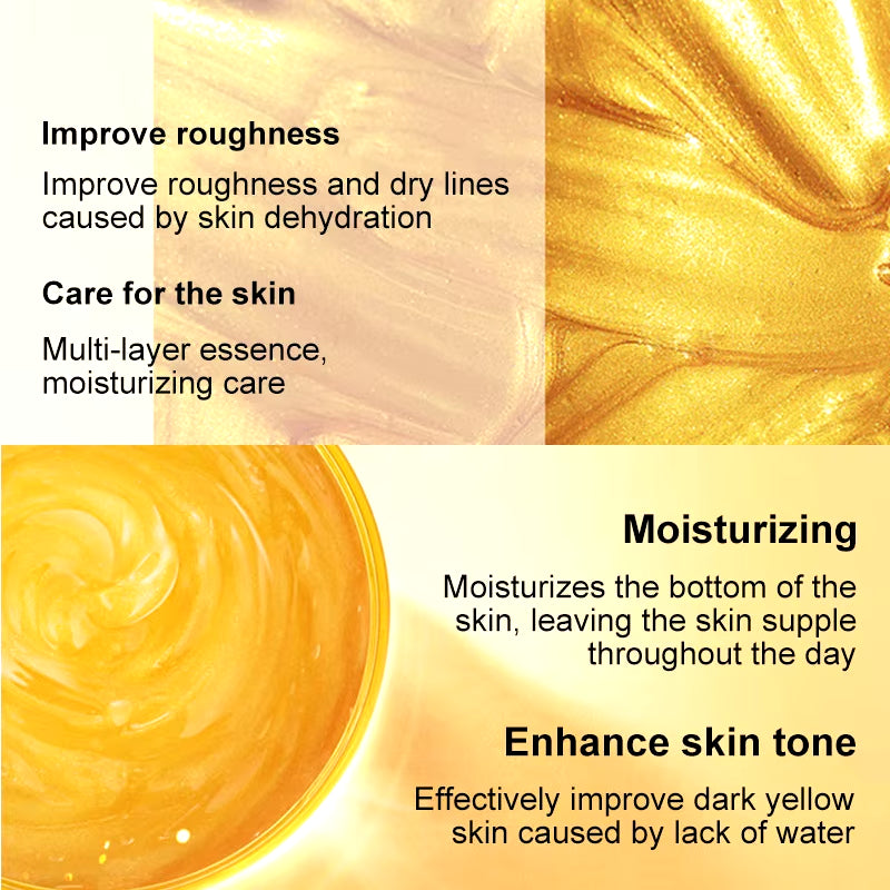 120G 24K Golden Face Cream Collagen Moisturizer Moisturizing Cream Sleeping Mask Firming Nourishing Hydrating Face Skin Care