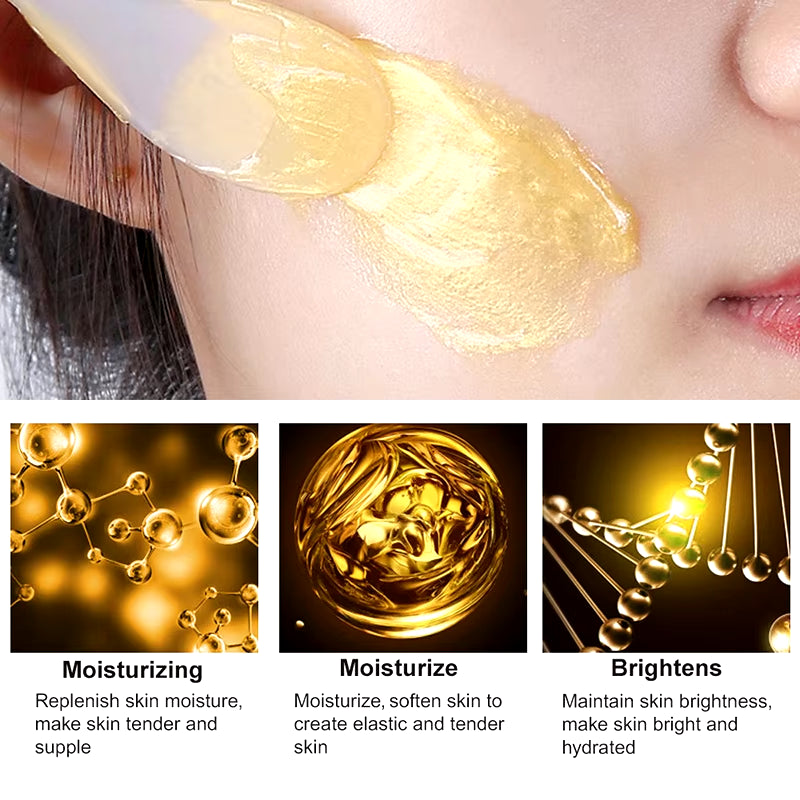 120G 24K Golden Face Cream Collagen Moisturizer Moisturizing Cream Sleeping Mask Firming Nourishing Hydrating Face Skin Care